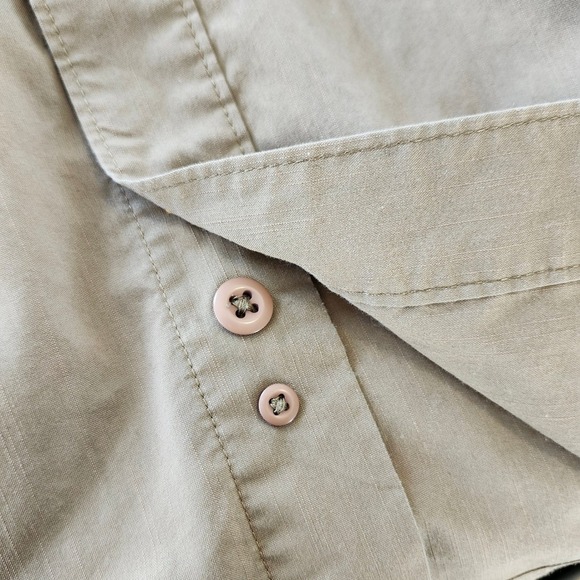 Carhartt Force Relaxed Fit Shirt Tan Brown Button Up Long Sleeve Men's 2XL - Picture 6 of 6